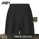 JNBY/江南布衣【商场同款】25秋新品短裤羊绒羊毛A型宽松5P9E13390 001/本黑 L