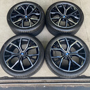 宝马5系原厂19寸轮毂轮胎一套 正品原装拆车轮毂轮胎新车拆下