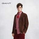 GANT/甘特2025秋冬新款男装棕色西服版羊反绒复古休闲麂皮衣外套 210-咖色 L