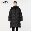 JNBY【商场同款】24冬新品羽绒服宽松立领5OAC12630 001/本黑 XS