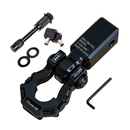 MARKROAD运良改装路野坦克300400500锰钢方口拖车钩拖车臂汽车后杠U型钩 32吨【精雕铝】黑黑拖车钩-[送坦克盖板]