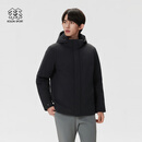 KOLON SPORT/可隆户外羽绒服 男子防水透湿防风耐磨可拆卸帽鹅绒夹克 LHDJ5WT819-BK 黑色 XL 180/100A