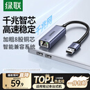 绿联 USB3.0转网口千兆有线网卡转RJ45网线转接头接口转换器 适用苹果华为小米笔记本电脑外置扩展坞