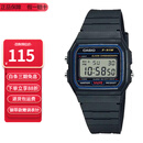 卡西欧（CASIO）小方块简约复古防水电子学生表男女手表情人节礼物 F-91W-1