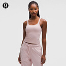 lululemon丨Ebb to Street 女士前后 U 领短款运动背心 B/C LW1ERWS 烟熏粉/烟熏粉 S /6