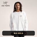 ARC'TERYX始祖鸟 KRAGG COTTON LS 透气 男子 棉质长袖T恤 石膏白/黑色 M