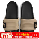 耐克NIKE运动拖鞋男子一字拖OFFCOURT休闲鞋DQ9624-004黑卡其42.5