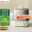 小熊（Bear）煮蛋器 蒸蛋器  家用双层不锈钢煮蛋神器 小型蒸锅自动断电多功能一体早餐机 ZDQ-E12R2