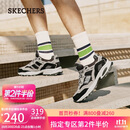 斯凯奇（Skechers）男鞋秋季厚底老爹鞋休闲熊猫鞋软底运动鞋237067