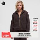 lululemon丨Scuba 女士超宽松款拉链连帽衫 LW3HTLS 红杉棕/金 M /L