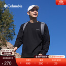 Columbia哥伦比亚男女城市户外系列内里薄绒运动圆领卫衣AE6769 010 黑色 L (180/100A)