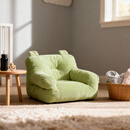 未慈儿童沙发宝宝可爱小沙发婴儿小月龄喂奶可坐可躺小孩阅读座椅 新芽绿 0-9岁  【灯芯绒 高密度海绵】