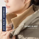 泉碧焱男女士服衣领防脏护套专用假领子领口护领脖套可拆卸全包边 米色3件螺纹均码可拆洗 【男女通用防脏保暖一并解决】