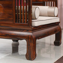 泽林木韵红木家具印尼黑酸枝 (学名:阔叶黄檀）高端实木新中式沙发别墅轻奢客厅私人定制家具组合 原木色123六件套