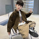 WOATI国际进口大牌童装春秋季男童装韩版帅气洋气时髦潮酷中大儿童炸街 衬衫+打底+裤子[2024新款童装休 170 cm[适合身高165CM左右]