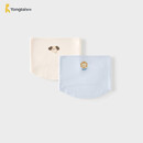 童泰（TONGTAI）婴儿护肚围宝宝一体式腹围男童女童护肚防凉无骨肚兜2件装蓝白