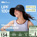 蕉下（beneunder）遮阳帽女棒球帽子男大帽檐防晒帽鸭舌帽太阳帽子海边度假登山帽黑