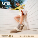 UGG秋季女士经典厚底包头懒人毛毛鞋1122550SAN|沙色 38