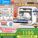 美的（Midea）M10 Max 4套台式洗碗机新升级85℃热风烘干一级水效高温除菌双层碗篮家用小尺寸免安装国家补贴20%