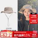 骆驼【小耶溪】户外防晒帽女渔夫帽徒步登山牛仔帽夏季遮阳帽子男