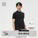 KOLON SPORT/可隆SECO空气POLO衫 男子户外吸湿速干防晒UPF50+抗菌T恤上衣 LHPT5AT885-BK 黑色 2XL185/104A