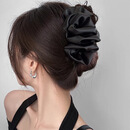 高级感气质复古蓬松缎面云朵泡泡抓夹女显头小发夹后脑勺盘发发饰 云朵泡泡抓夹【大号 约13cm】1个