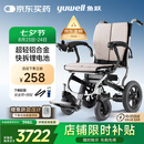 鱼跃(yuwell)电动轮椅车D130FL老人专用全自动智能可折叠轻便代步锂电