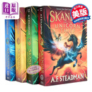 斯坎达系列小说平装4本套装 英文原版 国际流行小说 Skandar