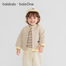 巴拉巴拉童装儿童外套婴儿棉服棒球领2025秋冬装保暖可爱柔软208425106202