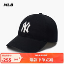 MLB帽子男女软顶棒球帽虞书欣明星同款运动鸭舌帽3ACP6601N-50BKS-F