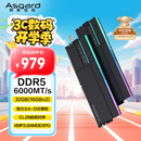 阿斯加特（Asgard）32GB(16GBx2) DDR5 6000 台式机内存条 女武神·瓦尔基里II代 RGB灯条 海力士A-die CL28 极夜黑