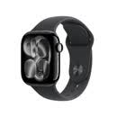 Apple/苹果 Watch S11 智能手表42毫米亮黑色铝金属表壳黑色运动型表带S/M 【GPS版】移动补贴