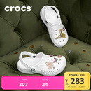 卡骆驰crocs洞洞鞋贝雅男鞋女鞋轻便耐磨一脚蹬拖鞋休闲鞋|10126 白-100 37 /38(230mm)