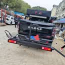 凯熙房车后摩托车架重机车后挂背架房车三口拖车杠通用 带灯三口摩托车车架+加厚三口杠