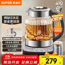 苏泊尔（SUPOR）1.5L 纯钛养生壶 煮茶壶烧水壶 恒温煮茶器 加大滤网 电热水壶保温花茶壶 0胶水 SW-15YQ62