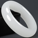 玉研香和田玉手镯女款玉镯子附鉴定证书 56-57圈口