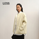 LESS【商场同款/精工系列】2025年冬新款桑蚕丝薄款棉衣2P0B17310 745浅橙黄 XS