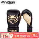 VENUM毒液竞争者拳击手套训练泰拳散打搏击拳套拳击套 黑金 12OZ