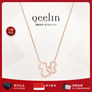 Qeelin麒麟官方Wulu系列18K玫瑰金钻石双葫芦项链 玫瑰色18K金 均码
