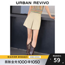 UR夏季新款女装时尚都市基础百搭休闲棉质短裤UWU640040 卡其 S
