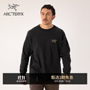 ARC'TERYX始祖鸟 KRAGG COTTON LS 透气 男子 棉质长袖T恤 24K BLACK/黑色 M
