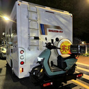 凯熙房车后摩托车架重机车后挂背架房车三口拖车杠通用 带灯三口摩托车车架+加厚三口杠+压杆