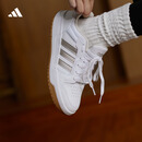 adidas ENTRAP美式校园风低帮运动板鞋少年感复古篮球鞋阿迪达斯 白/金色   37