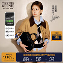 Teenie Weenie【赵露思同款】小熊女装棉服冬季工装风轻薄棉衣外套 驼色 L (170)