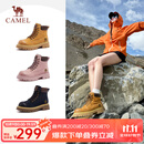 骆驼（CAMEL）【山越】大黄靴2025新款经典百搭时尚马丁靴 L25W076018 土黄 37