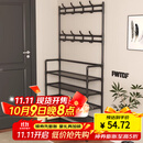 木双福鞋架门口多层家用鞋帽一体鞋柜出租屋置物架宿舍收纳柜