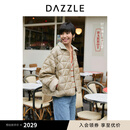 DAZZLE地素【经典重塑】棉服24冬新款绗缝华夫 土黄色 S