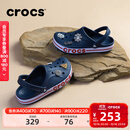 卡骆驰（CROCS）洞洞鞋贝雅卡骆班轻便耐磨一脚蹬休闲鞋|205089 深蓝/辣椒红-4CC 41 /42(260mm)