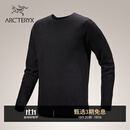 ARC'TERYX始祖鸟 HALLAM MERINO WOOL CREW 保暖 男子 抓绒衫 Black/黑色 M