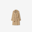 博柏利（BURBERRY）【礼物】女装 肯辛顿版型 - 中长款 Heritage Trench 风衣